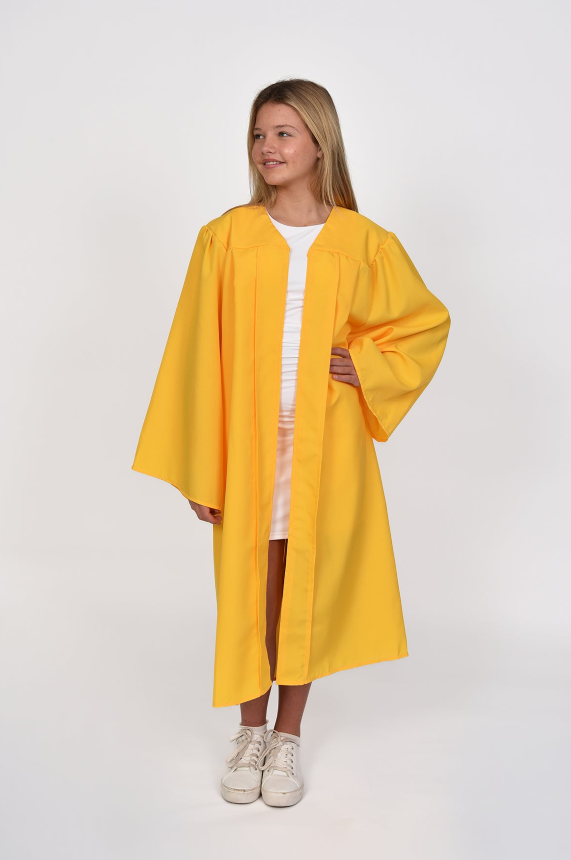 Student Academic Graduate Gown in Yellow