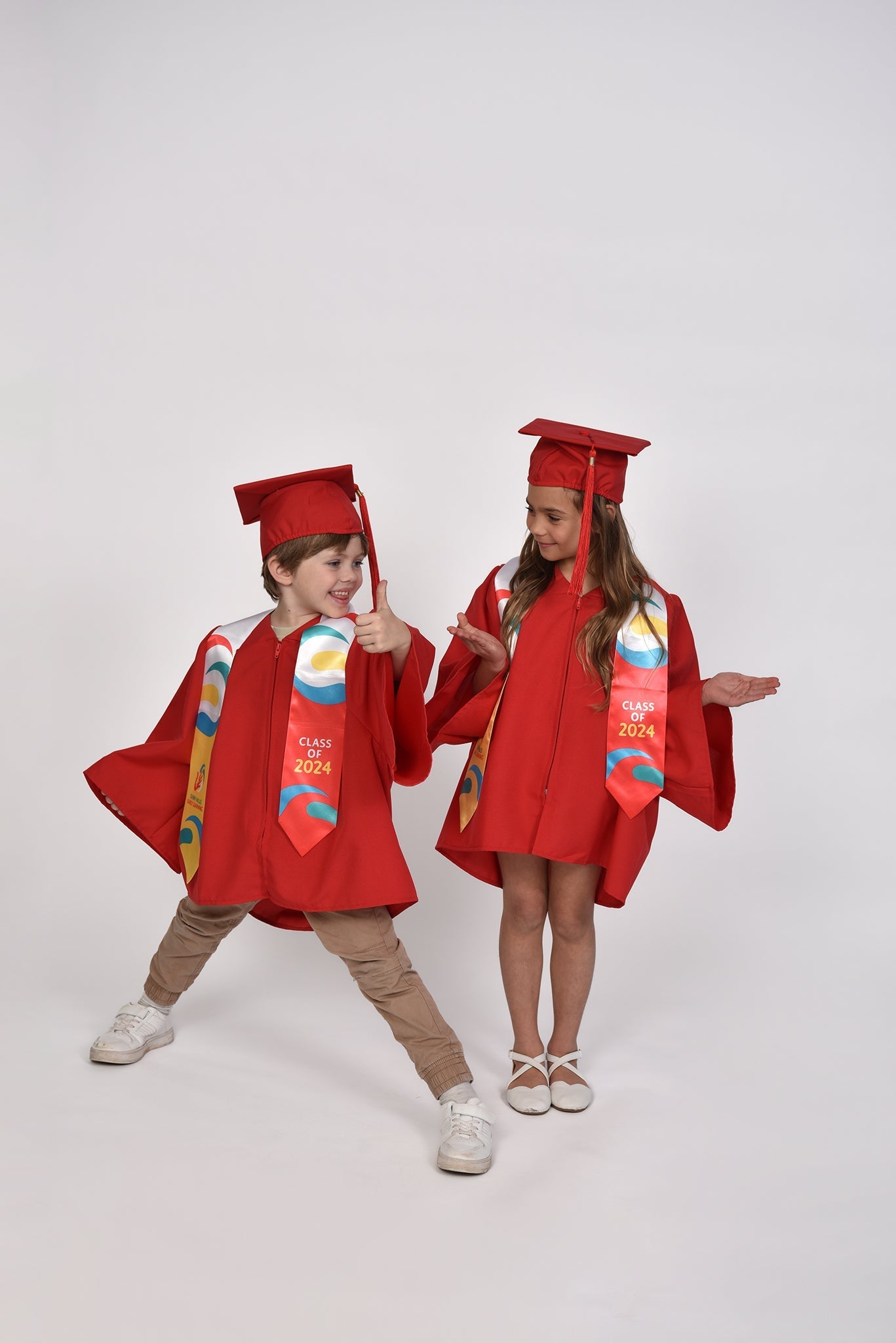 Kids Graduation Sash Multi Print Design