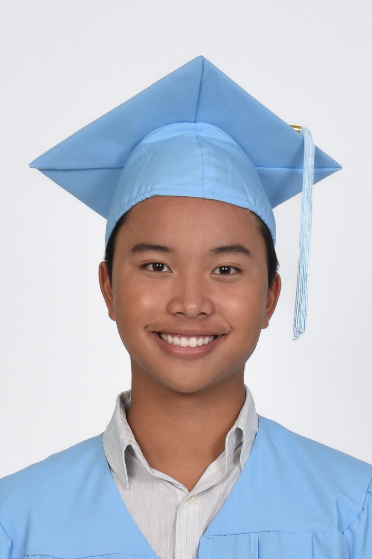 Light Blue Graduation Cap - one size fits most