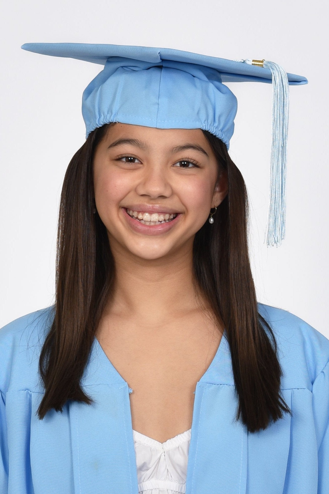 Light Blue Academic Cap For Primary School Students