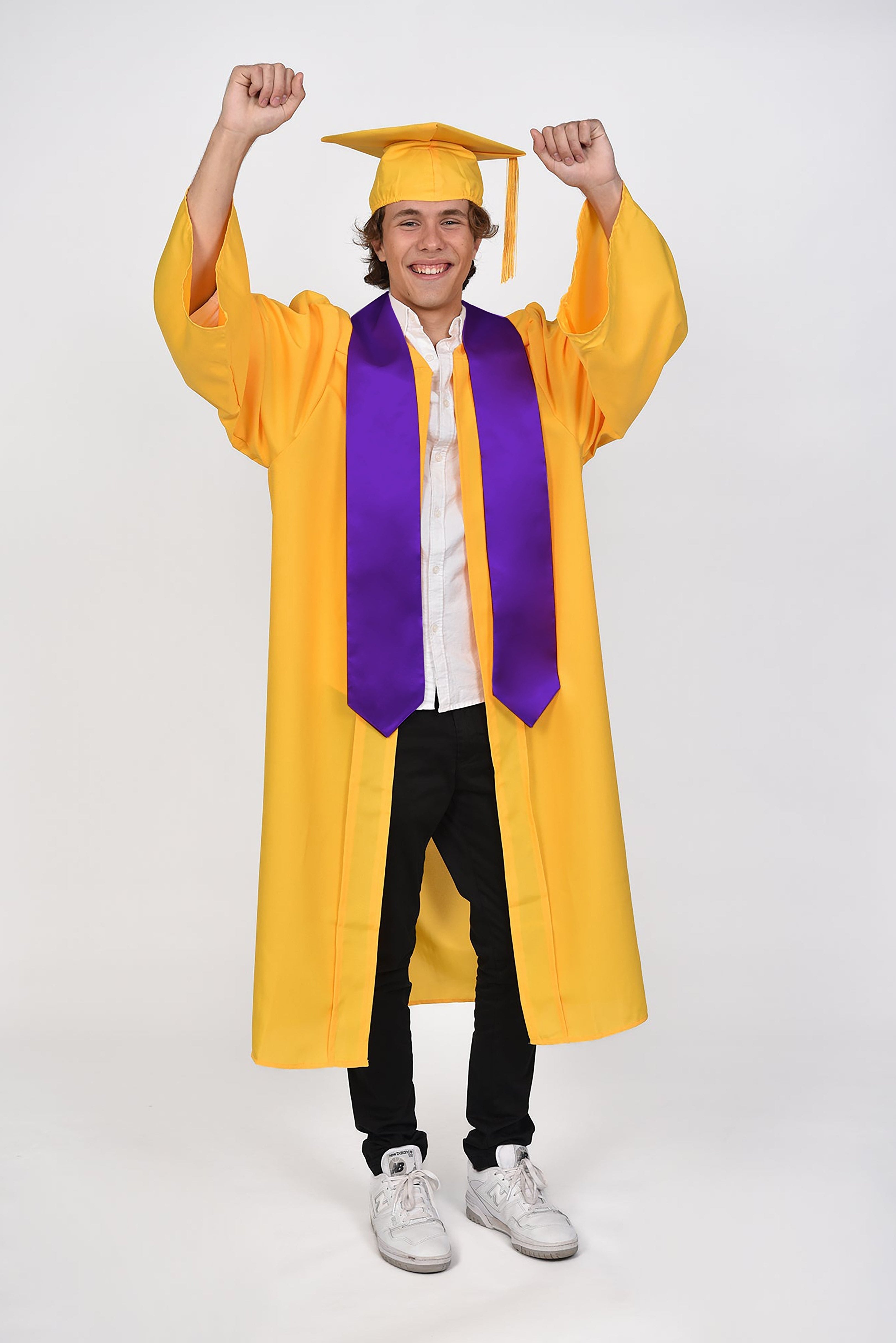Purple Coloured Blank Graduation Stole