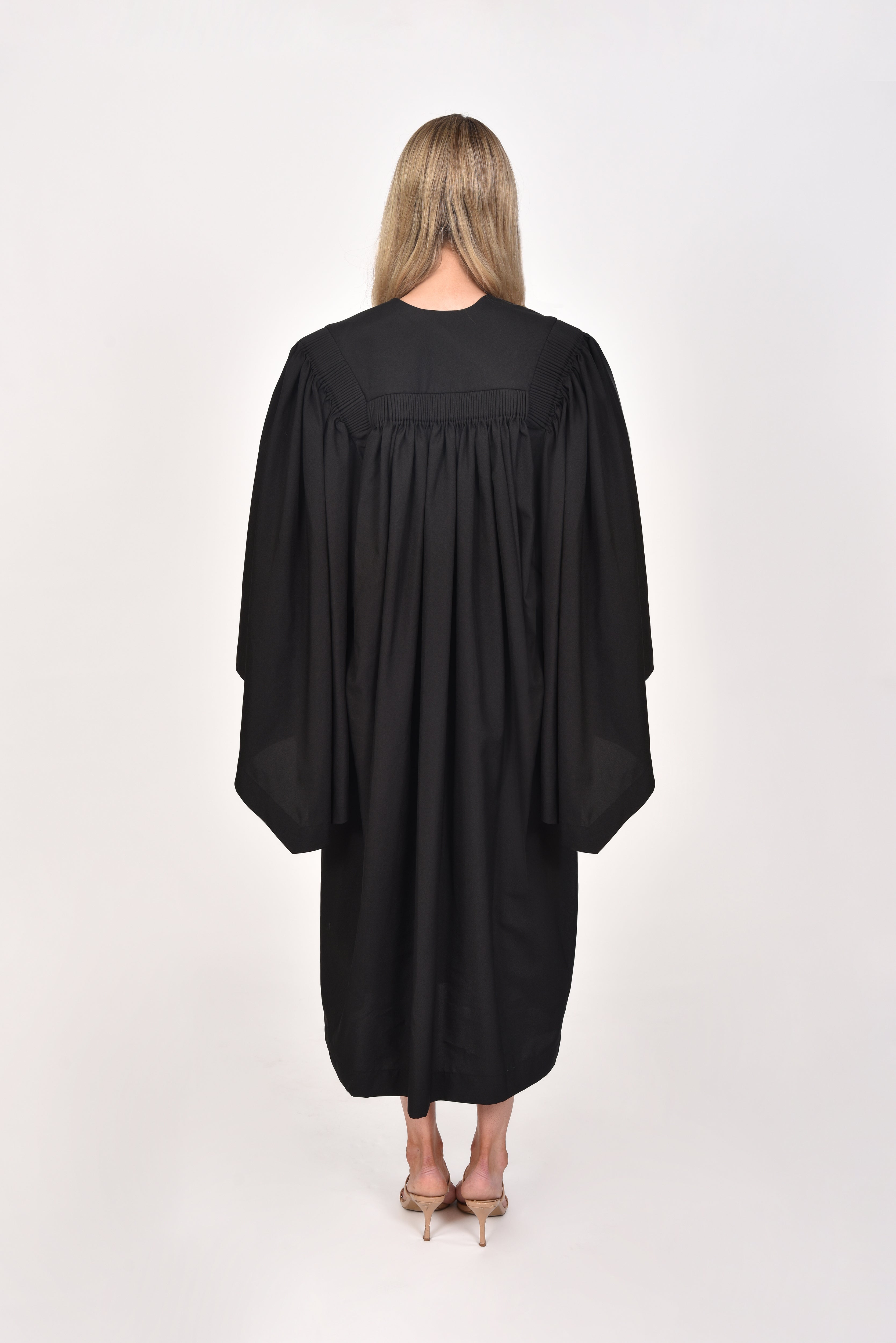 Bachelor Style University and School Graduation Gown rear view