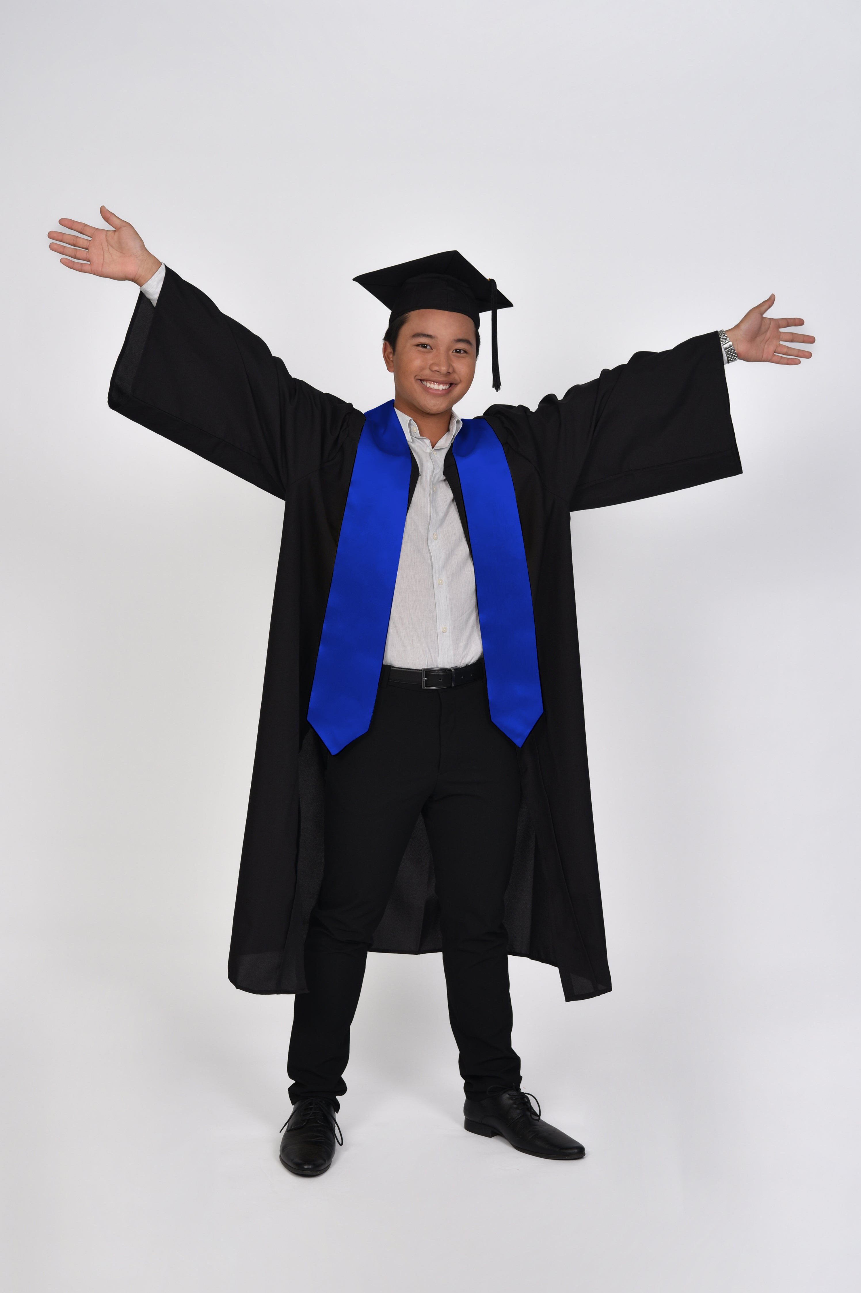 Plain Blue Coloured Graduation Sash