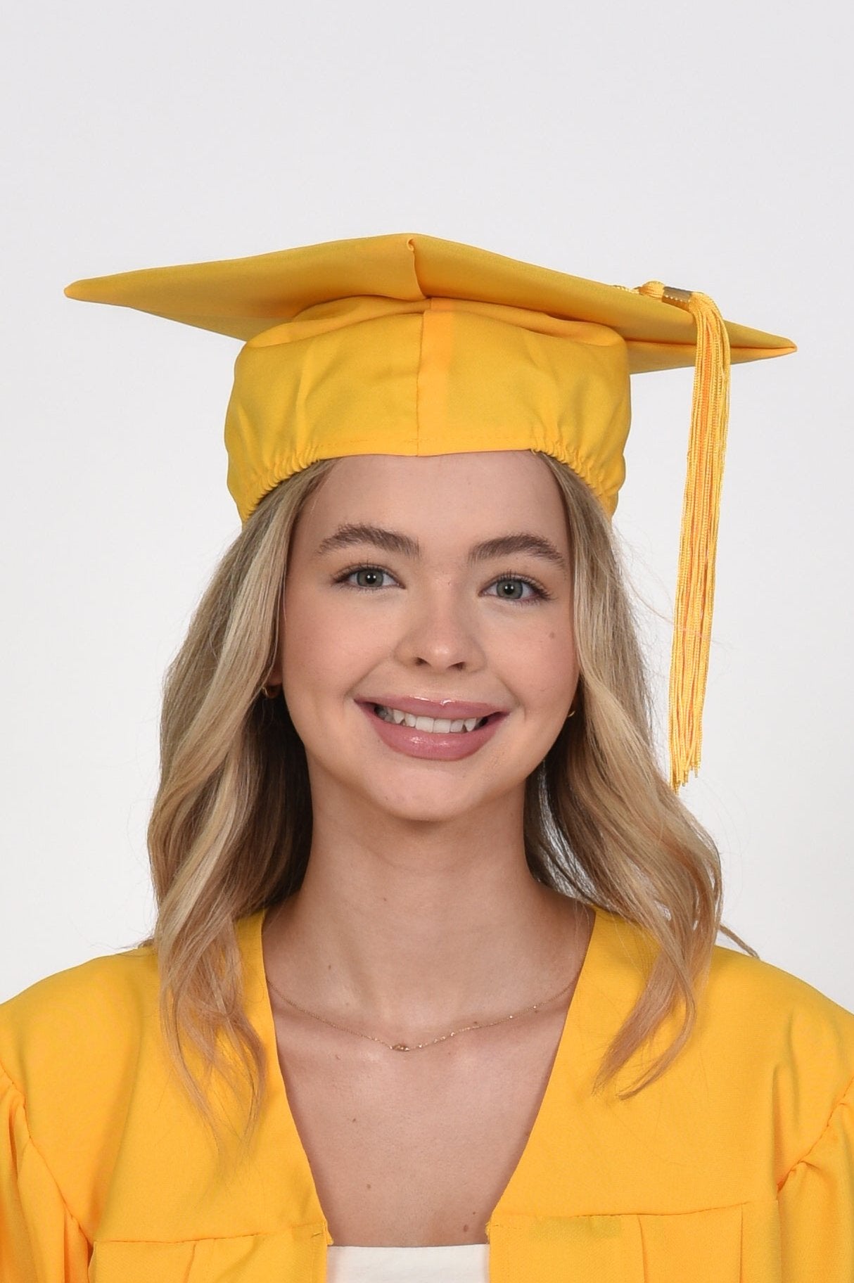 Yellow Academic Cap With Tassel 